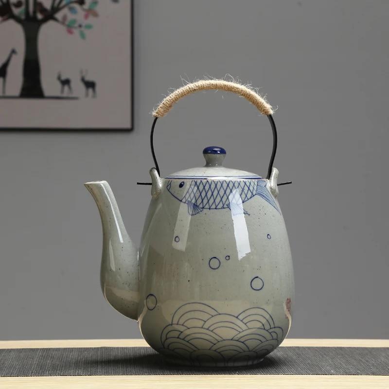 Ceramic big teapot h-painted retro teapot cooler kettle iron hle lifting pot restaurant kettle household
Ceramic big teapot h-painted retro teapot cooler kettle iron hle lifting pot restaurant kettle household