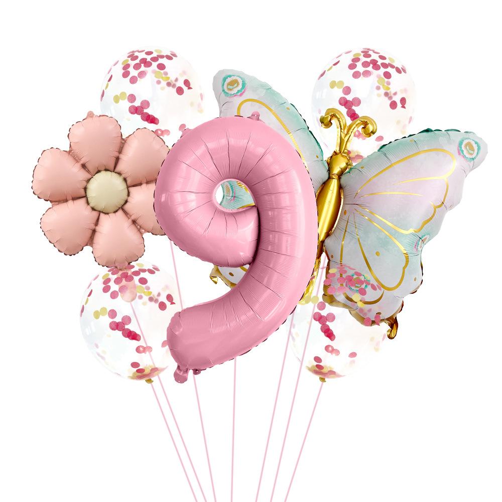 Matte Daisy Pink Butterfly Aluminum Film Balloon Set Confetti Latex Decoration Children S Birthday Party Scene Arrangement Matte Daisy Butterfly Set 9
Matte Daisy Pink Butterfly Aluminum Film Balloon Set Confetti Latex Decoration Children S Birthday Party Scene Arrangement Matte Daisy Butterfly Set 9