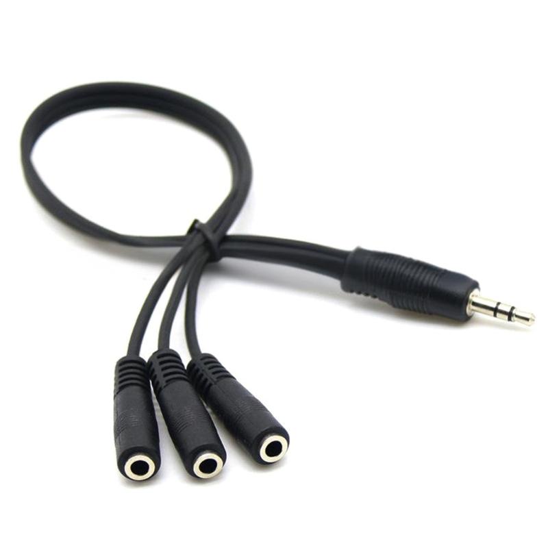 3.5mm Male to Three Female Stereo Cord Extension Cable Microphones Wire Line for Smartphones and Tablets 1
3.5mm Male to Three Female Stereo Cord Extension Cable Microphones Wire Line for Smartphones and Tablets 1