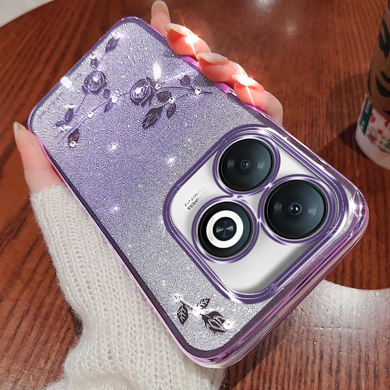 KADEM For Infinix Smart 8 4G/TECNO Spark Go 2024 4G Case Rhinestone Decor Gradient TPU Cover Purple
KADEM For Infinix Smart 8 4G/TECNO Spark Go 2024 4G Case Rhinestone Decor Gradient TPU Cover Purple