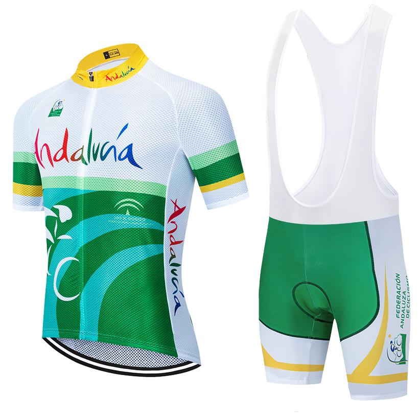 New Green Andalucia Cycling Jersey Men Women Bike Maillot Shorts Set Ropa Ciclismo MTB Summer Bicycle S армія зелений колір
New Green Andalucia Cycling Jersey Men Women Bike Maillot Shorts Set Ropa Ciclismo MTB Summer Bicycle S армія зелений колір
