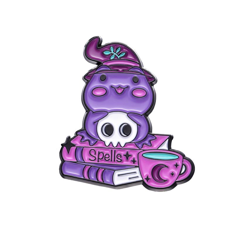 Witch Frogs Enamel Pins Custom Spell Book Magic Wand Potion Moon Phase Brooch Lapel Badge Animal Jewelry Gift for Kids Friends
Witch Frogs Enamel Pins Custom Spell Book Magic Wand Potion Moon Phase Brooch Lapel Badge Animal Jewelry Gift for Kids Friends