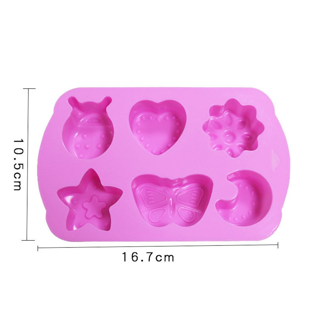 6 ячеек Жук/Звезда/Сердце Мягкий трафарет DIY Craft Pudding Мыло Силиконовая литьевая форма
6 ячеек Жук/Звезда/Сердце Мягкий трафарет DIY Craft Pudding Мыло Силиконовая литьевая форма