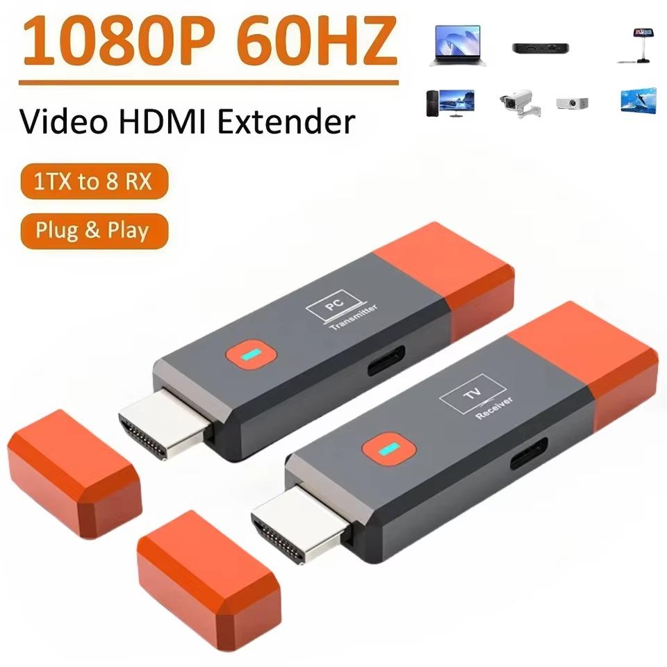 Бездротовий HDMI відеопередавач і приймач-розширювач Комплект 1080P 50M TV Stick адаптер для ПК камери ноутбука до проектора монітора телевізора ONLY RX
Бездротовий HDMI відеопередавач і приймач-розширювач Комплект 1080P 50M TV Stick адаптер для ПК камери ноутбука до проектора монітора телевізора ONLY RX