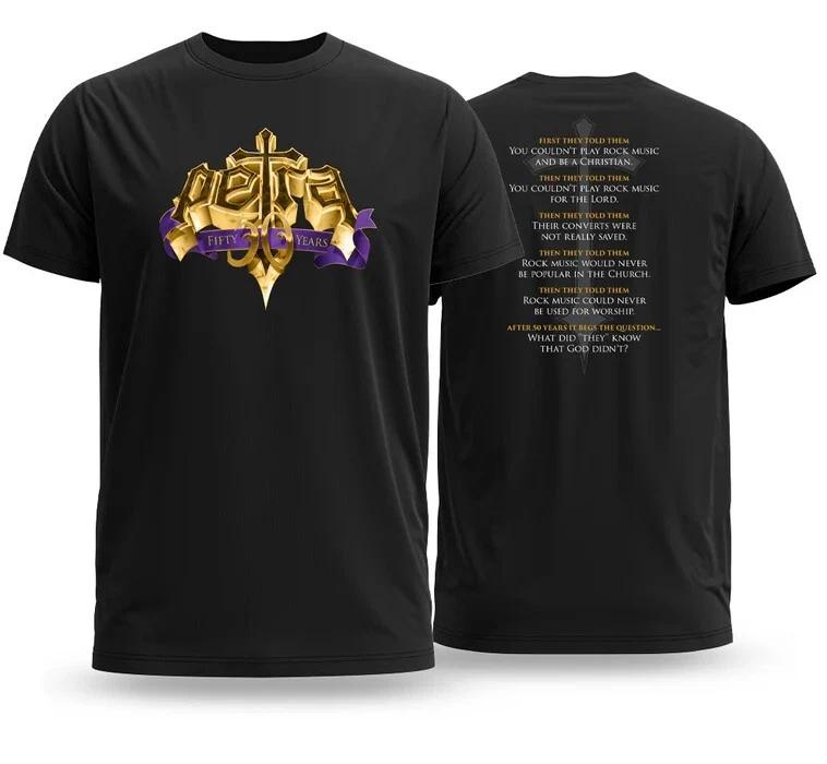 2 СТОРОНЫ Футболка к 50-летию группы Petra Классическая черная унисекс S-5XL U031 XL
2 СТОРОНЫ Футболка к 50-летию группы Petra Классическая черная унисекс S-5XL U031 XL