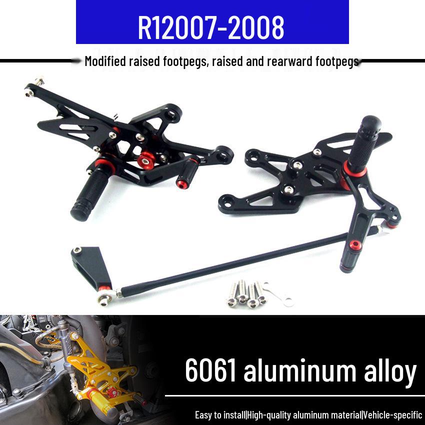 Modified Racing Style Raised Footpegs for Yamaha R1 2007-2008 Black
Modified Racing Style Raised Footpegs for Yamaha R1 2007-2008 Black