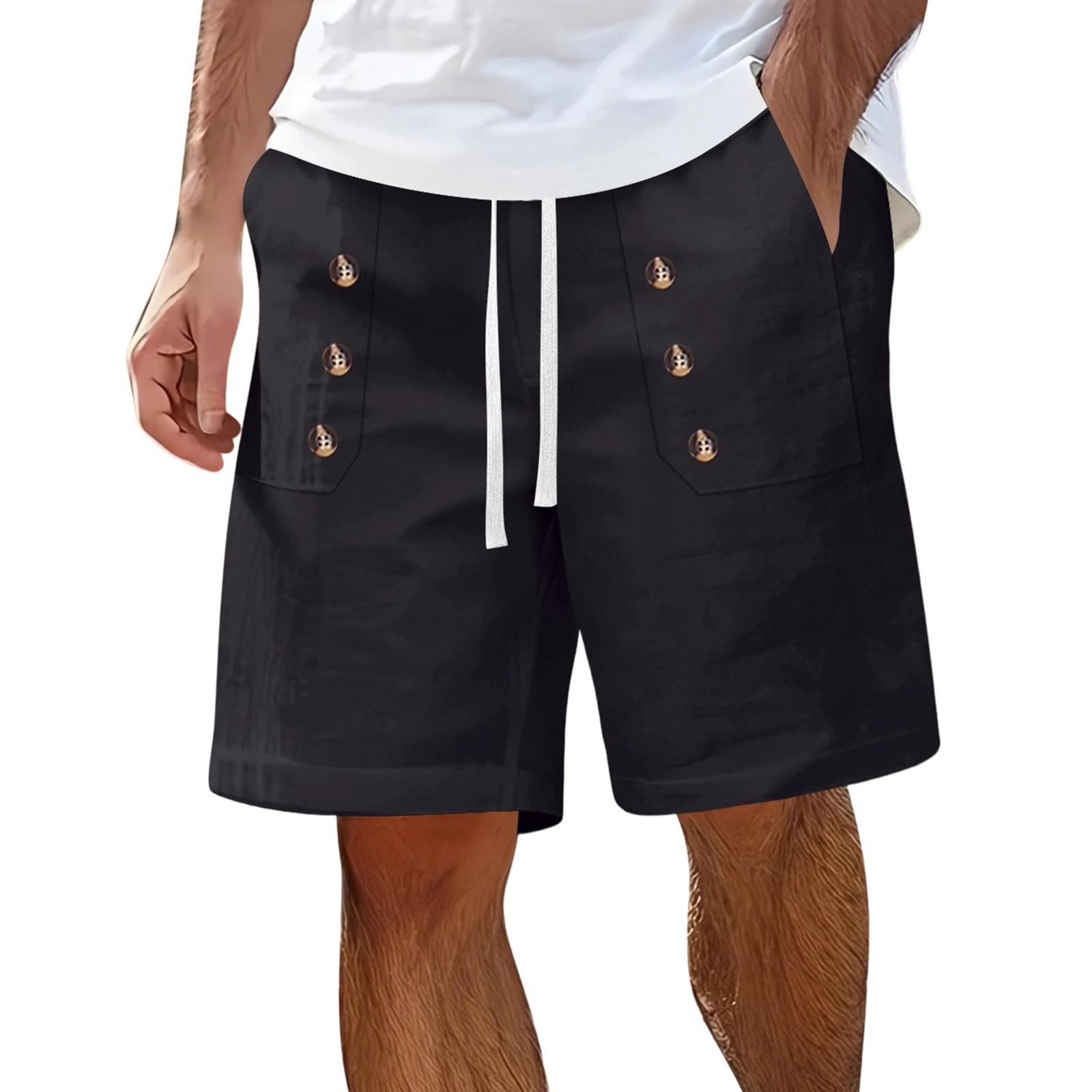 Men S Casual Shorts Beach Loose Straight Button Five Quarter Pants XXXL чорний
Men S Casual Shorts Beach Loose Straight Button Five Quarter Pants XXXL чорний