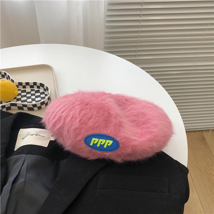 Autumn and winter bi into the gentle rabbit hair beret female solid color versatile sweet fluff warm painter hat tide Adult (56-58cm)
Autumn and winter bi into the gentle rabbit hair beret female solid color versatile sweet fluff warm painter hat tide Adult (56-58cm)