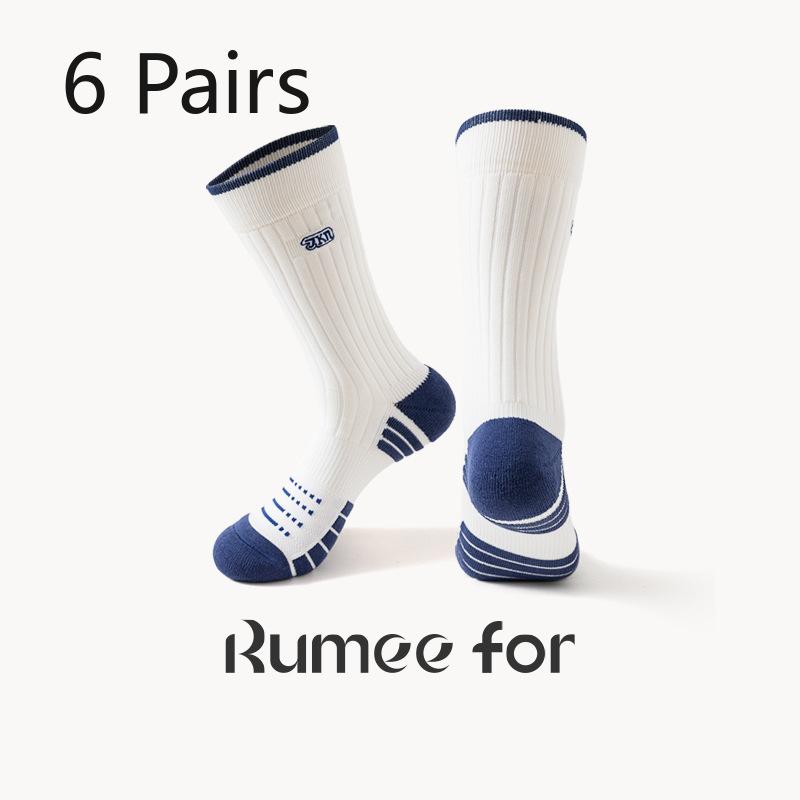 6 пар мужских вышитых толстых спортивных носков с махровой подошвой, противоскользящих, амортизирующих, баскетбольных 6 Pairs белый/темно-синий
6 пар мужских вышитых толстых спортивных носков с махровой подошвой, противоскользящих, амортизирующих, баскетбольных 6 Pairs белый/темно-синий