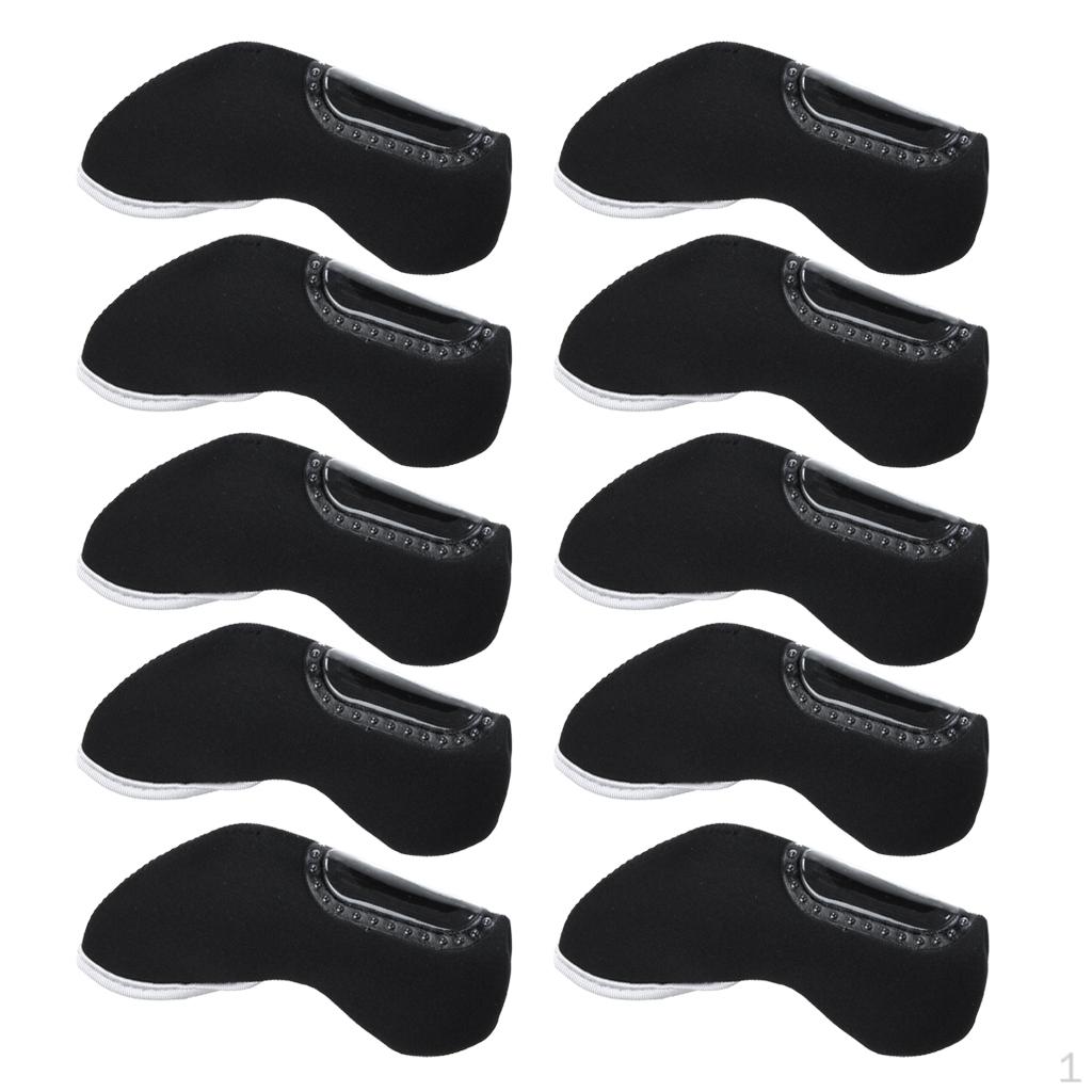 10pcs Schwarz Golf Club Head Kopfbedeckungen Nylon Case Sleeve
10pcs Schwarz Golf Club Head Kopfbedeckungen Nylon Case Sleeve
