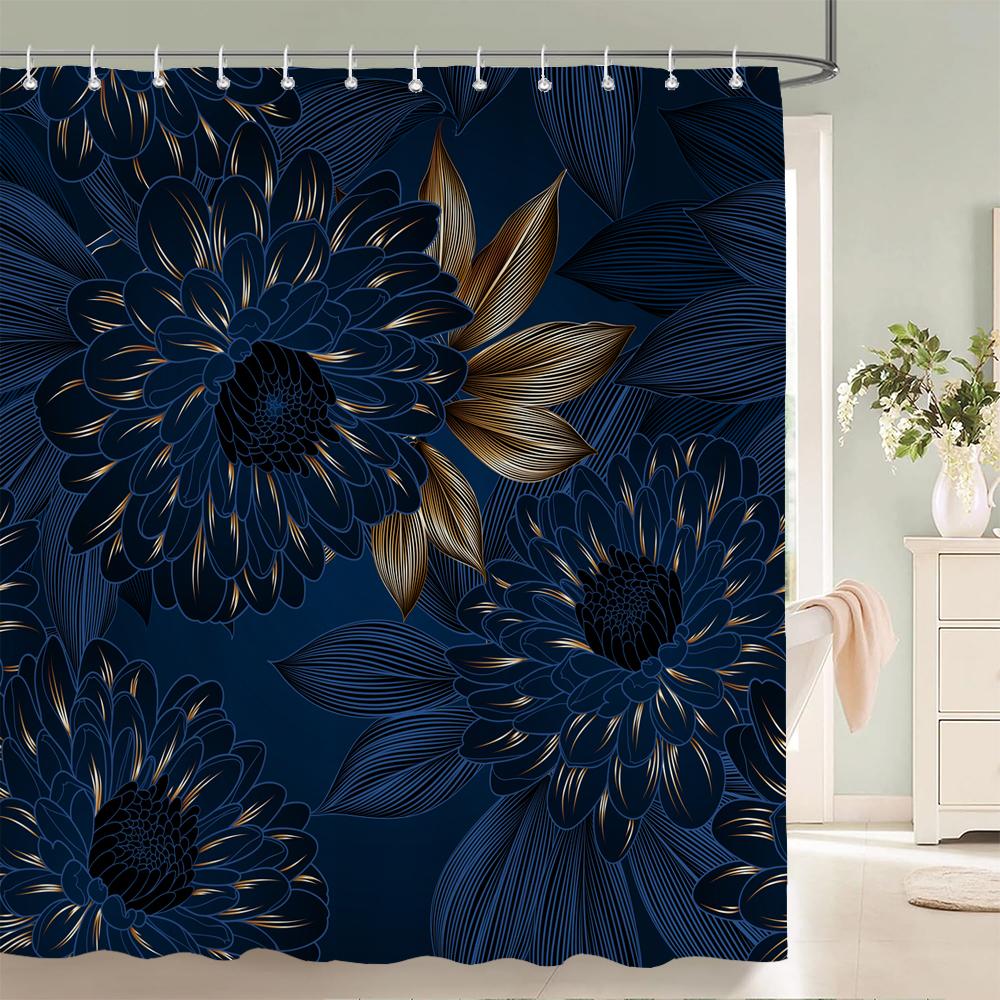 1pc Art golden flowers print shower curtain waterproof fabric,Floral pattern partition curtain decorate bathroom curtain W90xH180cm
1pc Art golden flowers print shower curtain waterproof fabric,Floral pattern partition curtain decorate bathroom curtain W90xH180cm