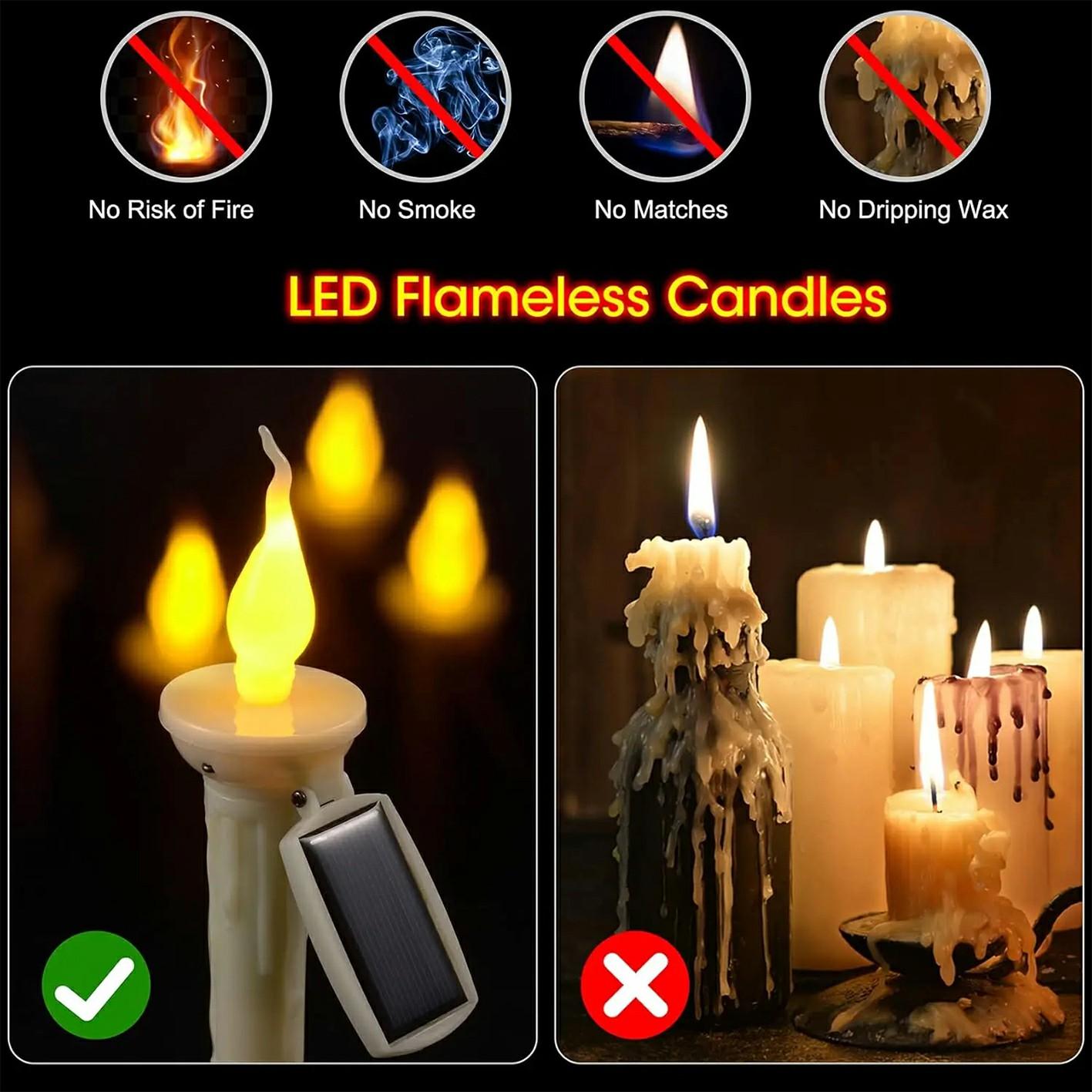 4Pcs Outdoor Solar Candle Lights LED Garden Stake Lamps Halloween Decor for Lawn/Patio/Yard A
4Pcs Outdoor Solar Candle Lights LED Garden Stake Lamps Halloween Decor for Lawn/Patio/Yard A