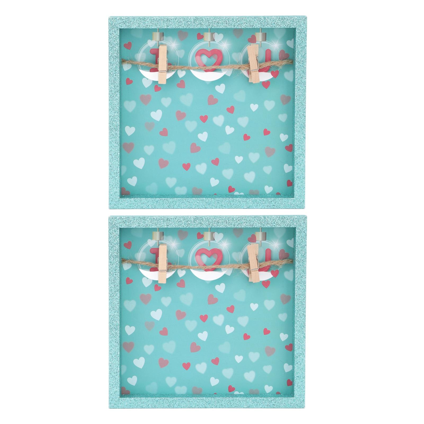 2 Pcs Picture Frames Innovative Wall Mount Photo Display Frames with Wood Clips for Home Decoration Type 2
2 Pcs Picture Frames Innovative Wall Mount Photo Display Frames with Wood Clips for Home Decoration Type 2