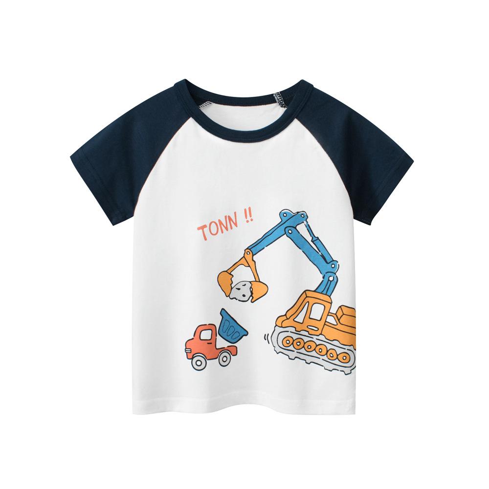 Boys short-sleeved T-shirt summer clothes, children s clothing, children s shoulder-plugged cartoon top 90cm
Boys short-sleeved T-shirt summer clothes, children s clothing, children s shoulder-plugged cartoon top 90cm
