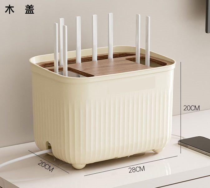 1pcs Router storage box, WiFi, living room, home storage rack, optical modem, power strip, wire blocking, placement and
1pcs Router storage box, WiFi, living room, home storage rack, optical modem, power strip, wire blocking, placement and