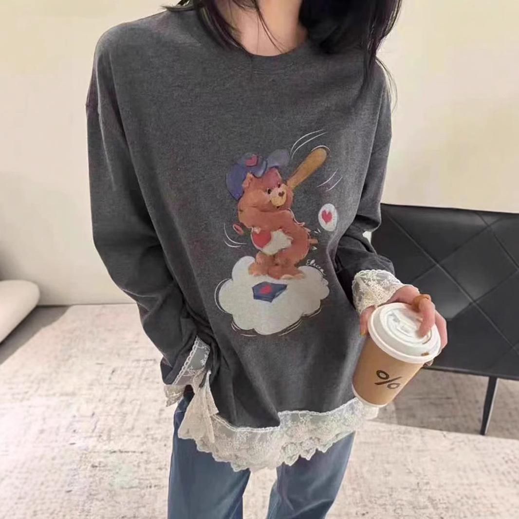 Korean Lace Trim Patchwork Mid-Length Women s Sweatshirt - 2024 Winter Collection, Loose Fit, Round Neck. Medium бежевый
Korean Lace Trim Patchwork Mid-Length Women s Sweatshirt - 2024 Winter Collection, Loose Fit, Round Neck. Medium бежевый