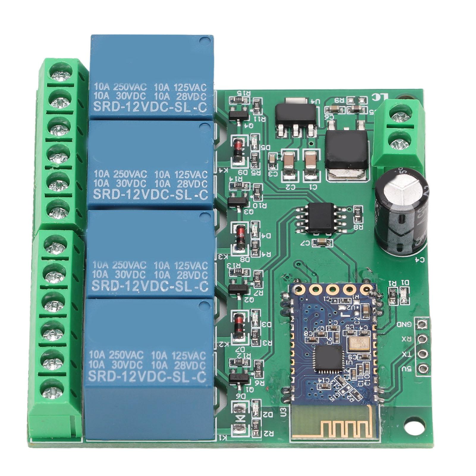 4 Channel Bluetooth Relay Module Remote Control Strong Anti Interference Capability for Smart Home
4 Channel Bluetooth Relay Module Remote Control Strong Anti Interference Capability for Smart Home