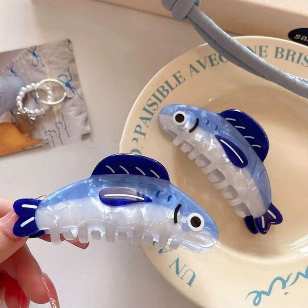 Hairpin Large Hair Claw Geometry Plastic Grab Clip Creative Ocean Sardine Hair Clip Streetwear синій
Hairpin Large Hair Claw Geometry Plastic Grab Clip Creative Ocean Sardine Hair Clip Streetwear синій