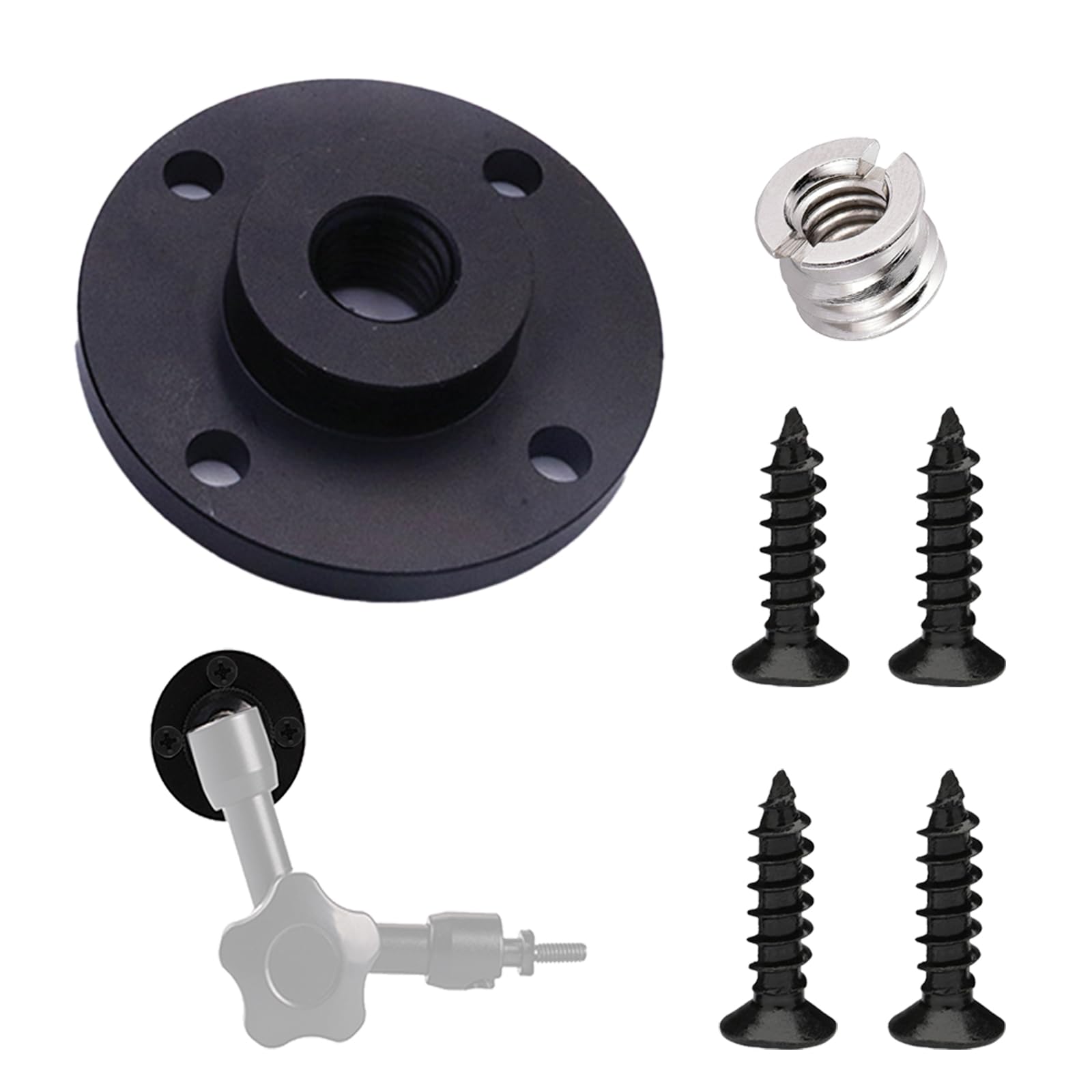 LKCCTK Camera Fixing Plate Compatible with Tripod for Auxiliary Support For Adapter for Fixing For Camera Tripod 1/4 & 3/8 Screws, Panhead/DIY
LKCCTK Camera Fixing Plate Compatible with Tripod for Auxiliary Support For Adapter for Fixing For Camera Tripod 1/4 & 3/8 Screws, Panhead/DIY