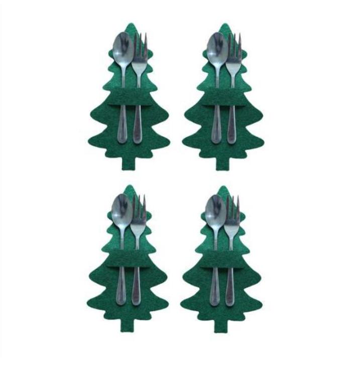 Christmas Tree Cutlery Holder Design Felt Table Decor Reindeer Tree Skirt Utensil Stand for Holiday Dining Party Tableware 1Set зелений
Christmas Tree Cutlery Holder Design Felt Table Decor Reindeer Tree Skirt Utensil Stand for Holiday Dining Party Tableware 1Set зелений
