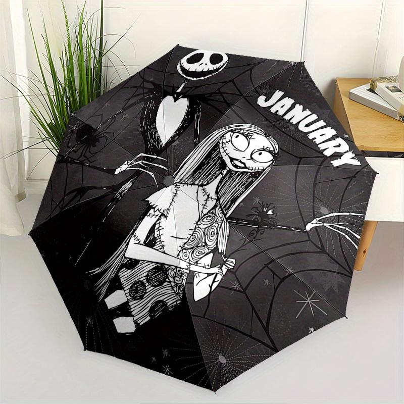 Jack Skellington,Sally Themed Automatic Opening and Closing Folding Umbrella, Reinforced 8 Ribs, Compact Travel Design, Fashionable Folding
Jack Skellington,Sally Themed Automatic Opening and Closing Folding Umbrella, Reinforced 8 Ribs, Compact Travel Design, Fashionable Folding