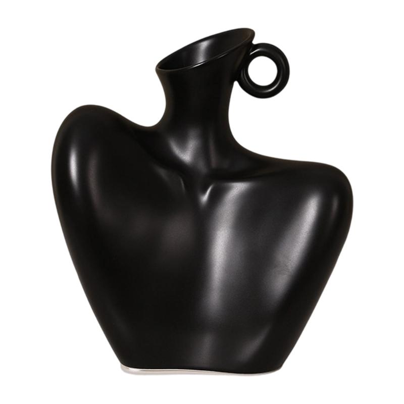 Contemporary Ceramic Vases With Unique Collarbones Designs Art Decoration For Indoor Space And Gift чорний
Contemporary Ceramic Vases With Unique Collarbones Designs Art Decoration For Indoor Space And Gift чорний
