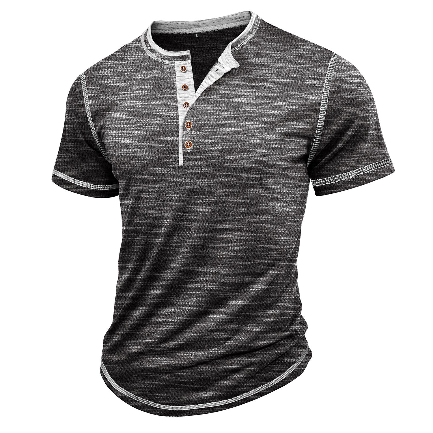 Мужские рубашки хенли с цветными блоками, короткими рукавами, круглым вырезом, пуговицами, большого размера, повседневные, повседневные, летние, мужские топы 3XL темно серый
Мужские рубашки хенли с цветными блоками, короткими рукавами, круглым вырезом, пуговицами, большого размера, повседневные, повседневные, летние, мужские топы 3XL темно серый