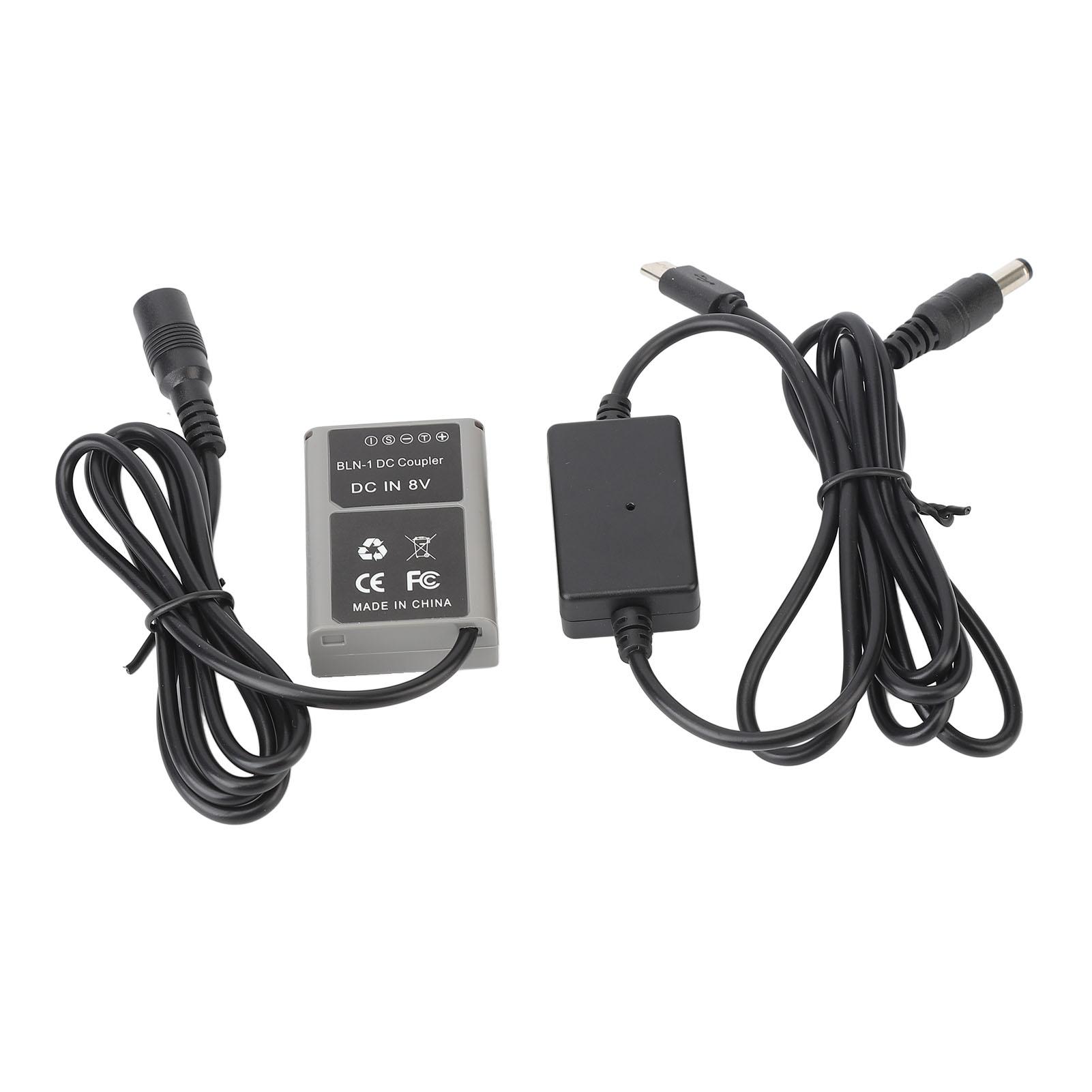 BLN 1 DC Coupler Dummy Battery with Type C Power Adapter for EM1 EM5 EM5II EP5 Pen F Digital Camera
BLN 1 DC Coupler Dummy Battery with Type C Power Adapter for EM1 EM5 EM5II EP5 Pen F Digital Camera