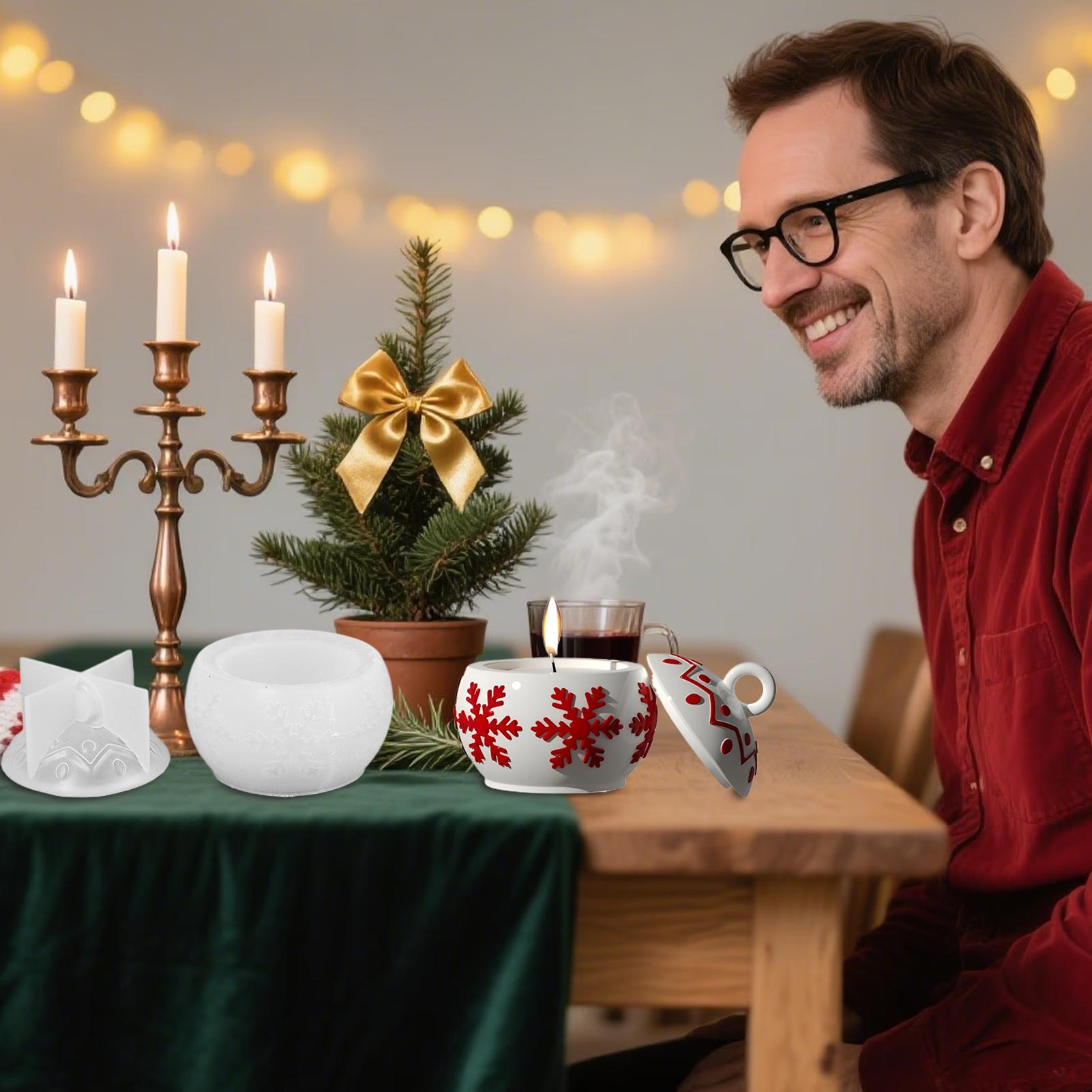 Christmas Molds Silicone With Lid Christmas Candle Holder Mold With Snowflake Design Silicone Mould Easy Release For Making China Mainland
Christmas Molds Silicone With Lid Christmas Candle Holder Mold With Snowflake Design Silicone Mould Easy Release For Making China Mainland