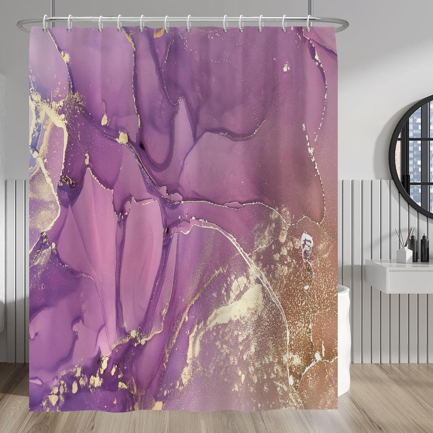 Black And Gold Marble Shower Curtain - Modern Luxury Abstract Decor - Washable Fabric Curtain - Decorative Bathroom Accessories W60H190(CM)-1 Pcs
Black And Gold Marble Shower Curtain - Modern Luxury Abstract Decor - Washable Fabric Curtain - Decorative Bathroom Accessories W60H190(CM)-1 Pcs