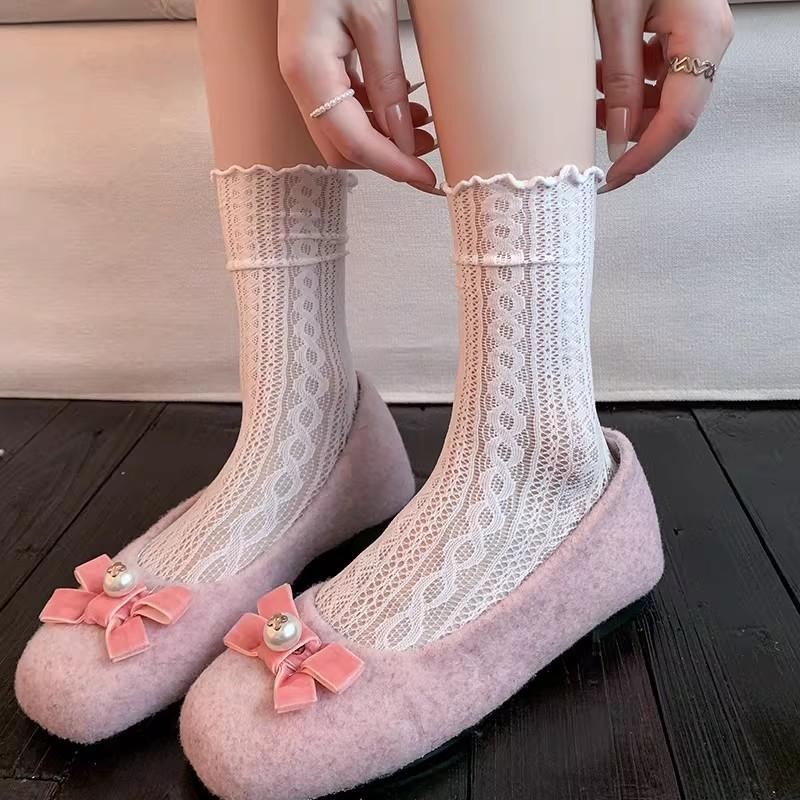 Lolita Lace Short Summer Socks Japanese Sweet Ruffle Hollow Out Cotton Lace Lolita Style Princess Socks High Quality Socks One Size білий
Lolita Lace Short Summer Socks Japanese Sweet Ruffle Hollow Out Cotton Lace Lolita Style Princess Socks High Quality Socks One Size білий