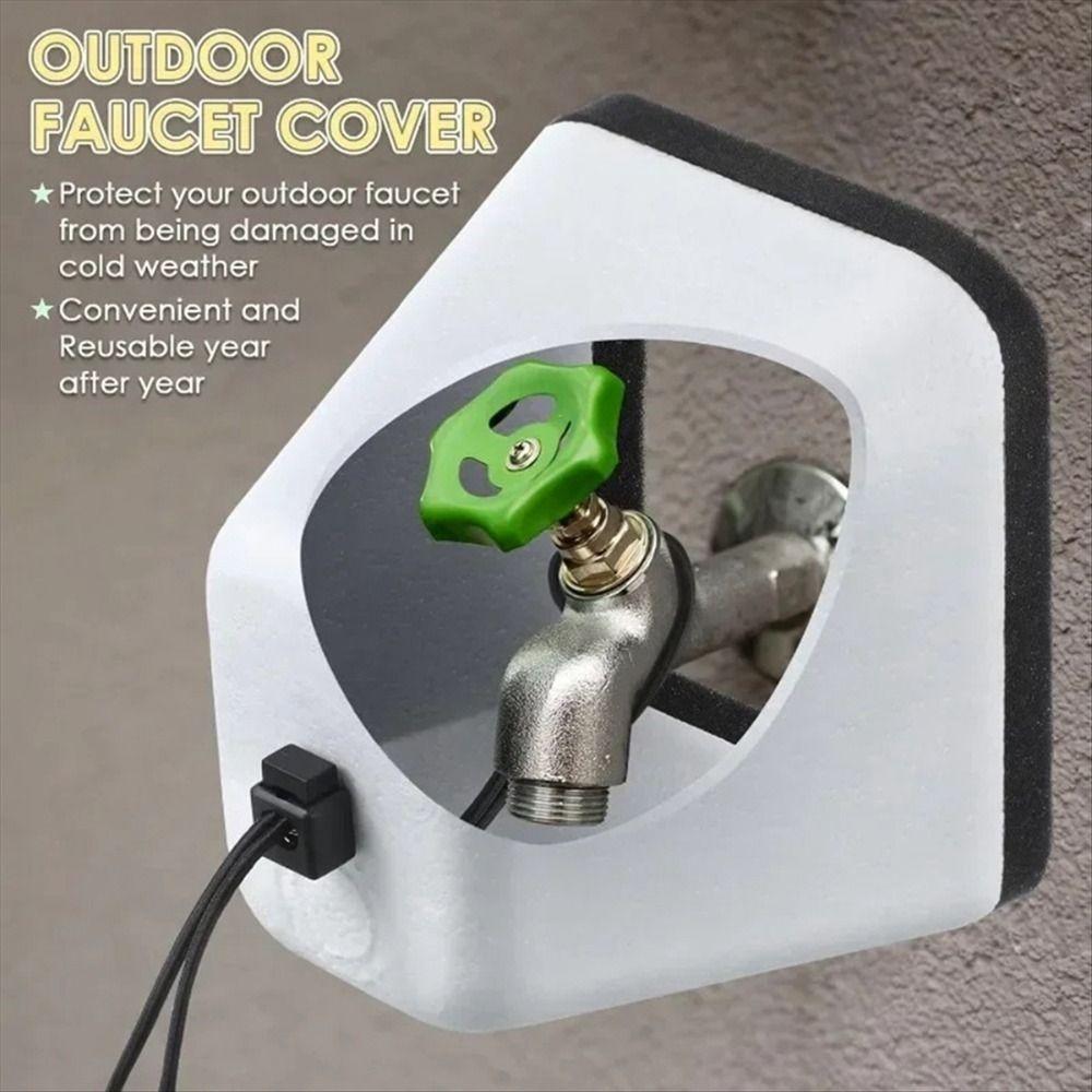Foam Outdoor Faucet Cover Antifreeze Protective Cover 2 Pcs Tap Protection Thermal Insulation білий
Foam Outdoor Faucet Cover Antifreeze Protective Cover 2 Pcs Tap Protection Thermal Insulation білий