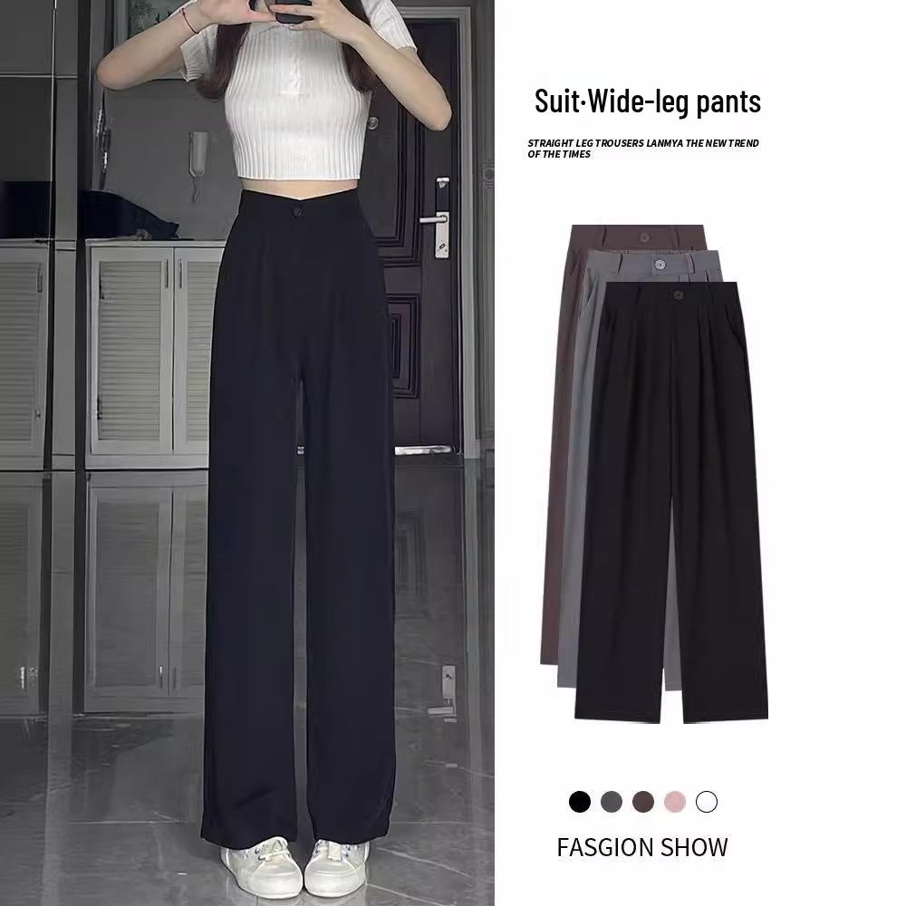 Women s High-Waist Black Drape Wide-Leg Pants - Summer 2025 Fashion, Loose Casual Petite Suit Trousers XS
Women s High-Waist Black Drape Wide-Leg Pants - Summer 2025 Fashion, Loose Casual Petite Suit Trousers XS