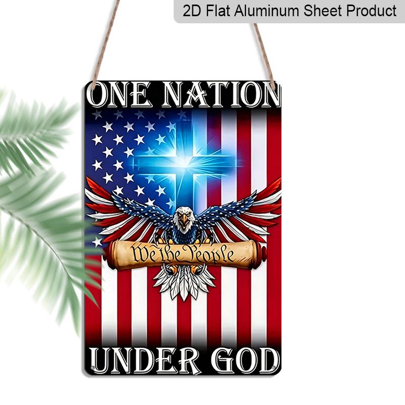 2D Flat A Country Under God Patriotic Eagle Metal Sign, 8×12 Inch Aluminum Wall Art, American Flag Design with Cross and Eagle Design, Durable 20*30cm
2D Flat A Country Under God Patriotic Eagle Metal Sign, 8×12 Inch Aluminum Wall Art, American Flag Design with Cross and Eagle Design, Durable 20*30cm