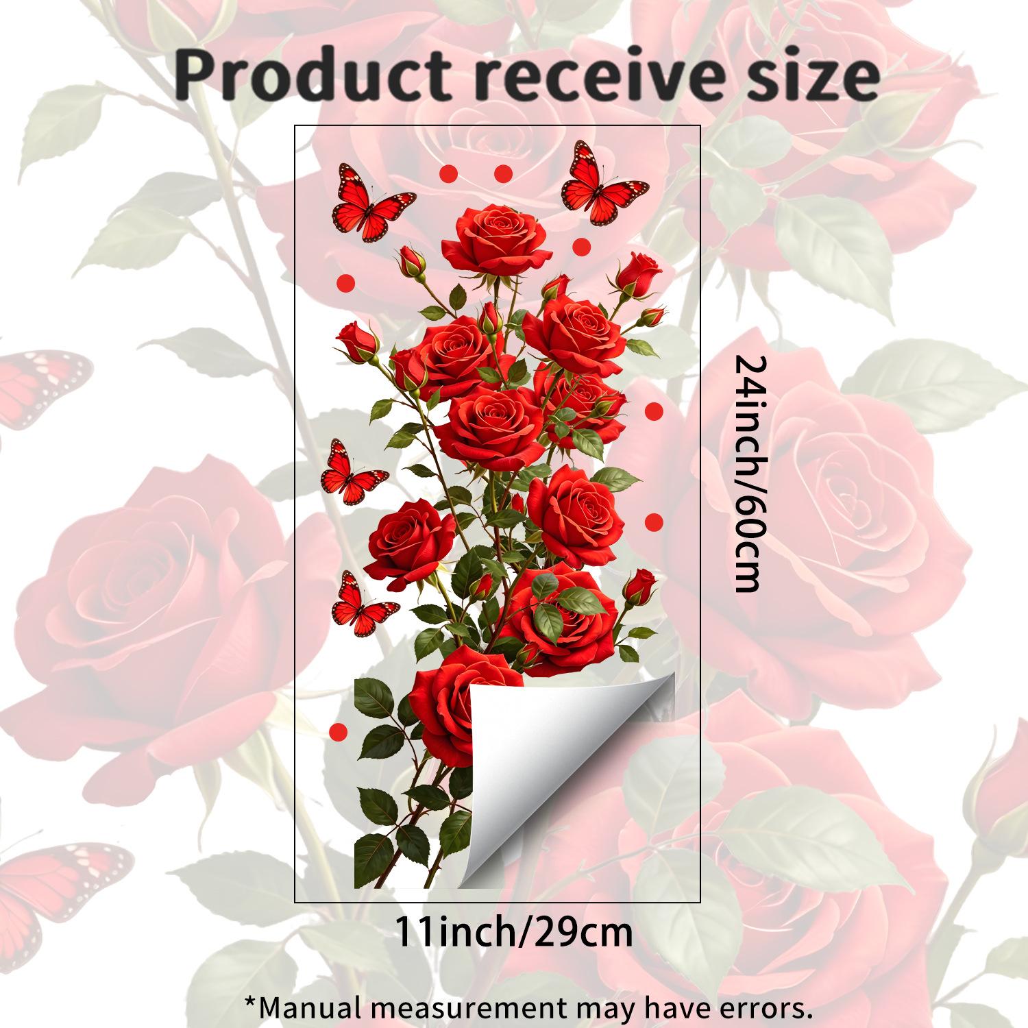 Creative Red Rose Butterfly Static Cling Wall Sticker No Residue for Kitchen Bathroom Balcony Home Decor 29x60cm красный
Creative Red Rose Butterfly Static Cling Wall Sticker No Residue for Kitchen Bathroom Balcony Home Decor 29x60cm красный