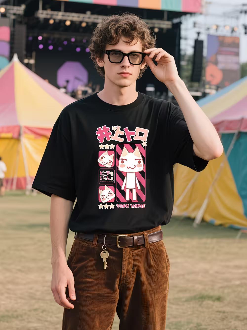 Toro Inoue Anime Manga T-Shirt with Kanji & Pink Character - Unisex Casual Tee S-3XL S
Toro Inoue Anime Manga T-Shirt with Kanji & Pink Character - Unisex Casual Tee S-3XL S