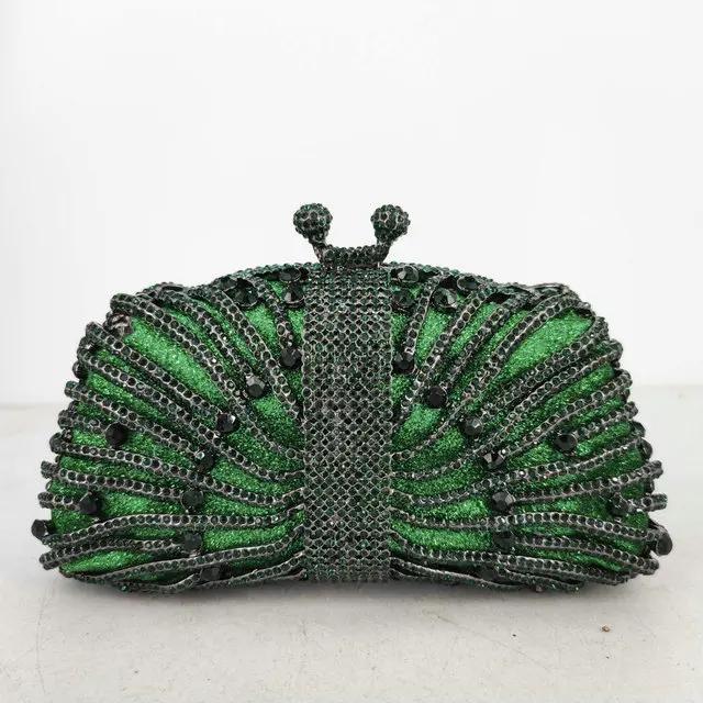 Boutique De FGG Emerald Green Crystal Clutch Evening Bags for Women Formal Party Minaudiere Handbags Wedding Bridal Purse Small Clutch
Boutique De FGG Emerald Green Crystal Clutch Evening Bags for Women Formal Party Minaudiere Handbags Wedding Bridal Purse Small Clutch