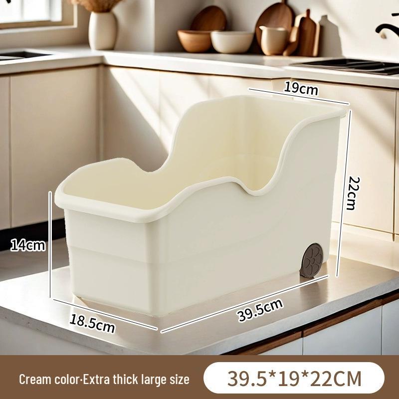 Wheeled Kitchen Organizer: Cookware, Lid & Seasoning Storage Box for Cabinets
Wheeled Kitchen Organizer: Cookware, Lid & Seasoning Storage Box for Cabinets