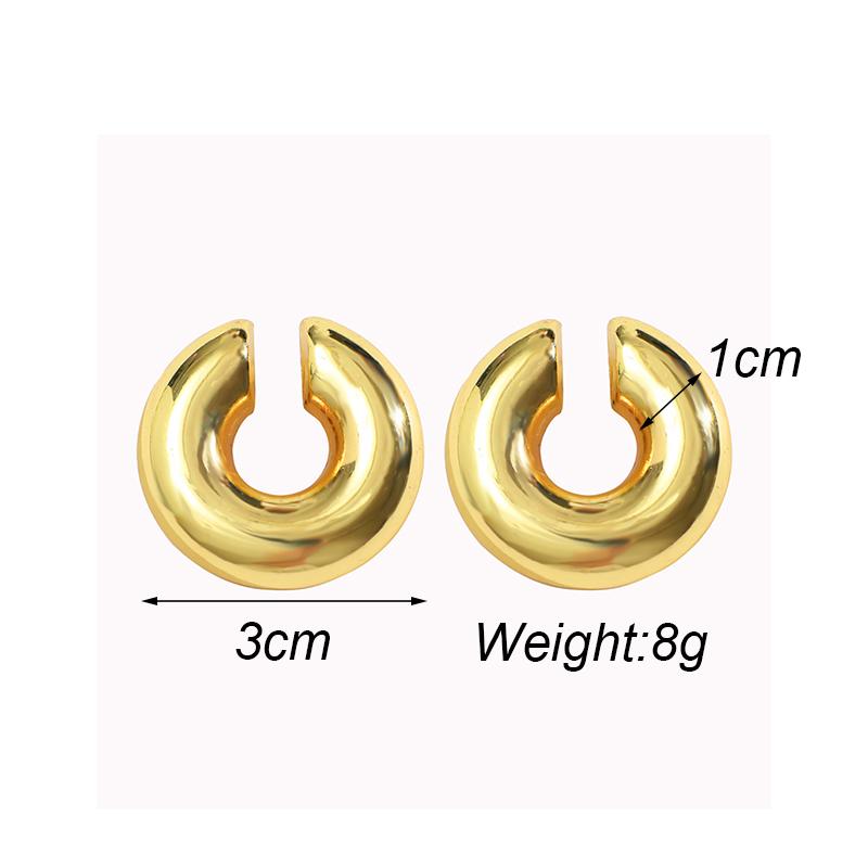 Fashion Gold Silver Color C-Shaped Clip Earrings for Women Punk Lightweight No Piercing Personality Ear Cuff Female Jewelry
Fashion Gold Silver Color C-Shaped Clip Earrings for Women Punk Lightweight No Piercing Personality Ear Cuff Female Jewelry