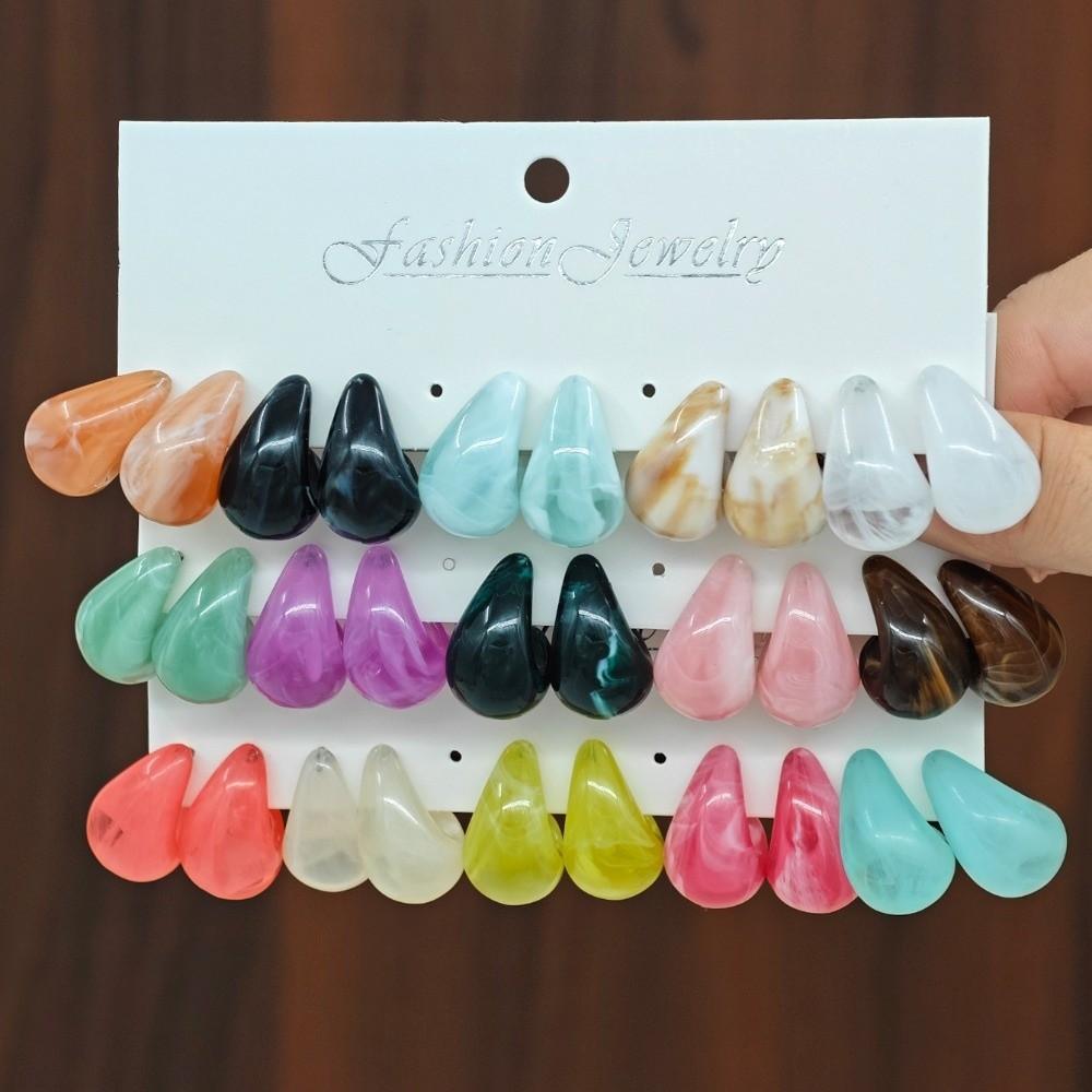 30pcs Imitation Gem Water Droplet Earrings Matte Glossy Chunky Waterdrop Earring Dopamine Hanging Teardrop Stud Earrings
30pcs Imitation Gem Water Droplet Earrings Matte Glossy Chunky Waterdrop Earring Dopamine Hanging Teardrop Stud Earrings