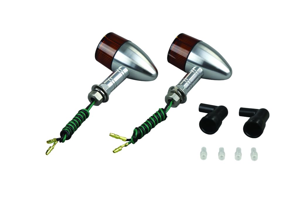 POSH FAITH Motorcycle Aluminum Machined Turn Bullet Long Single Bulb Not Pack of Silver Signals, Type, Stay, (Bulb Included), 2, M10, Body/Orange
POSH FAITH Motorcycle Aluminum Machined Turn Bullet Long Single Bulb Not Pack of Silver Signals, Type, Stay, (Bulb Included), 2, M10, Body/Orange