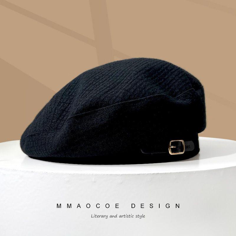 Women s Beret Artist Painters Hat Belt Buckle Wool Blend Autumn Fall Spring Casual Outings Daily Trendy Fashion Accessory Cap 56-58 cm чорний
Women s Beret Artist Painters Hat Belt Buckle Wool Blend Autumn Fall Spring Casual Outings Daily Trendy Fashion Accessory Cap 56-58 cm чорний