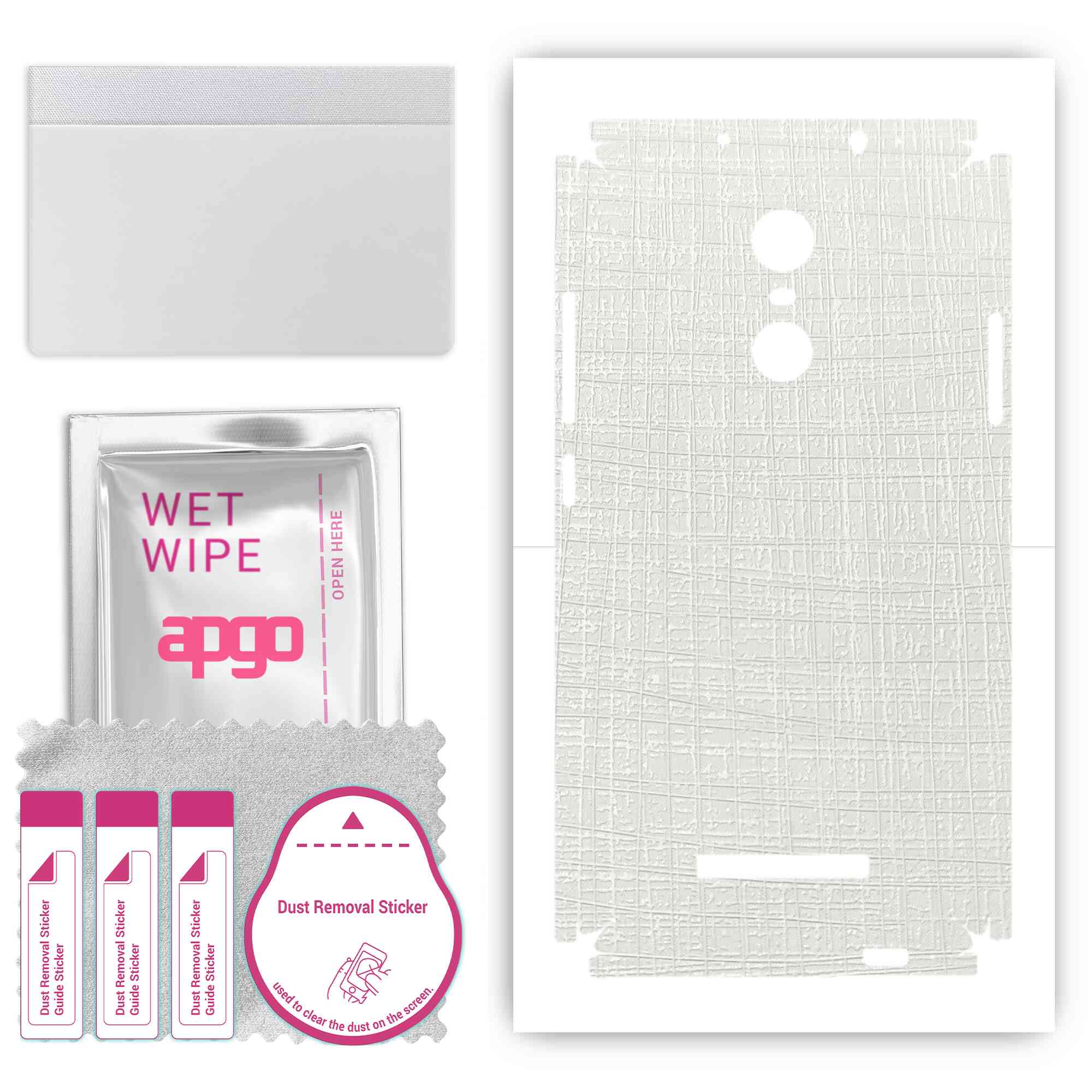 apgo Protective Skin Sticker for the back+sides compatible with Xiaomi Redmi Note 3 Note 3 Pro, Full Wrap Film, Foil, Vinyl - Pattern White Fabric
apgo Protective Skin Sticker for the back+sides compatible with Xiaomi Redmi Note 3 Note 3 Pro, Full Wrap Film, Foil, Vinyl - Pattern White Fabric