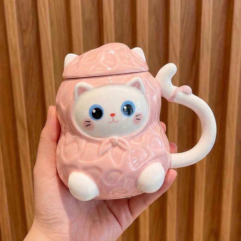 Cute Girly Cat Ceramic Mug - Cartoon Gift for Girls & Friends No specification
Cute Girly Cat Ceramic Mug - Cartoon Gift for Girls & Friends No specification