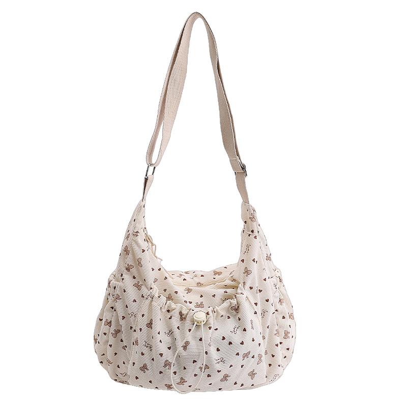 Korean-style floral sweet bag for women2026Large-capacity shoulder bag, casual and relaxed style, pleated crossbody dumpling bag білий
Korean-style floral sweet bag for women2026Large-capacity shoulder bag, casual and relaxed style, pleated crossbody dumpling bag білий