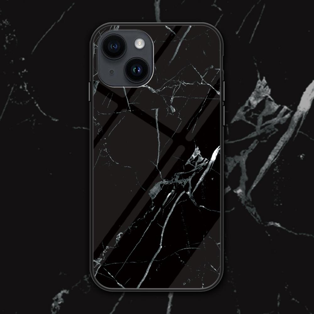 For iPhone 15 Marble Pattern Back Cover Tempered Glass+PC+TPU Anti-Scratch Phone Case Black Marble
For iPhone 15 Marble Pattern Back Cover Tempered Glass+PC+TPU Anti-Scratch Phone Case Black Marble