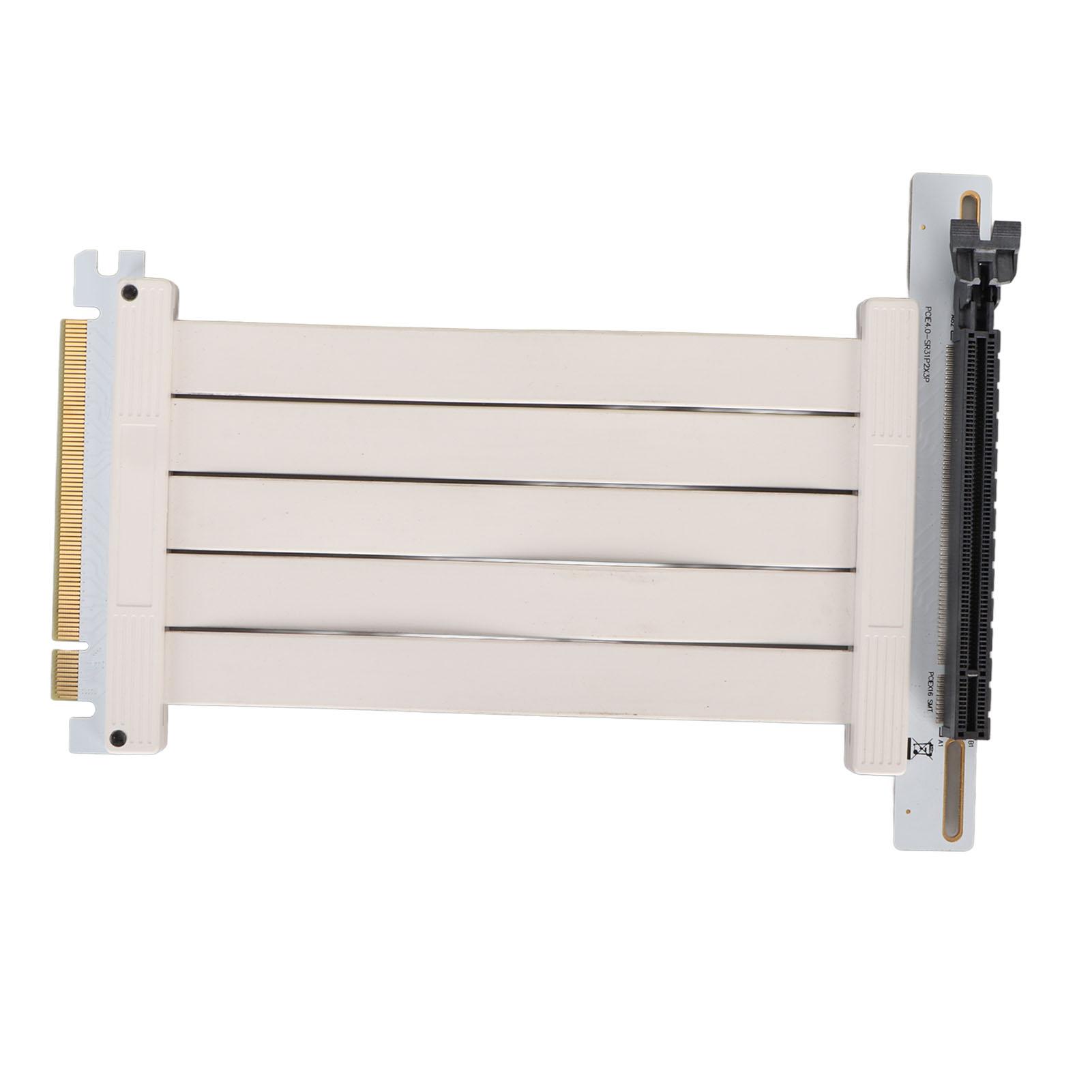 PCIE 4.0 X16 Riser Cable 90 Degree Extension Cable High Speed Vertical Mount Gaming Riser Cable
PCIE 4.0 X16 Riser Cable 90 Degree Extension Cable High Speed Vertical Mount Gaming Riser Cable