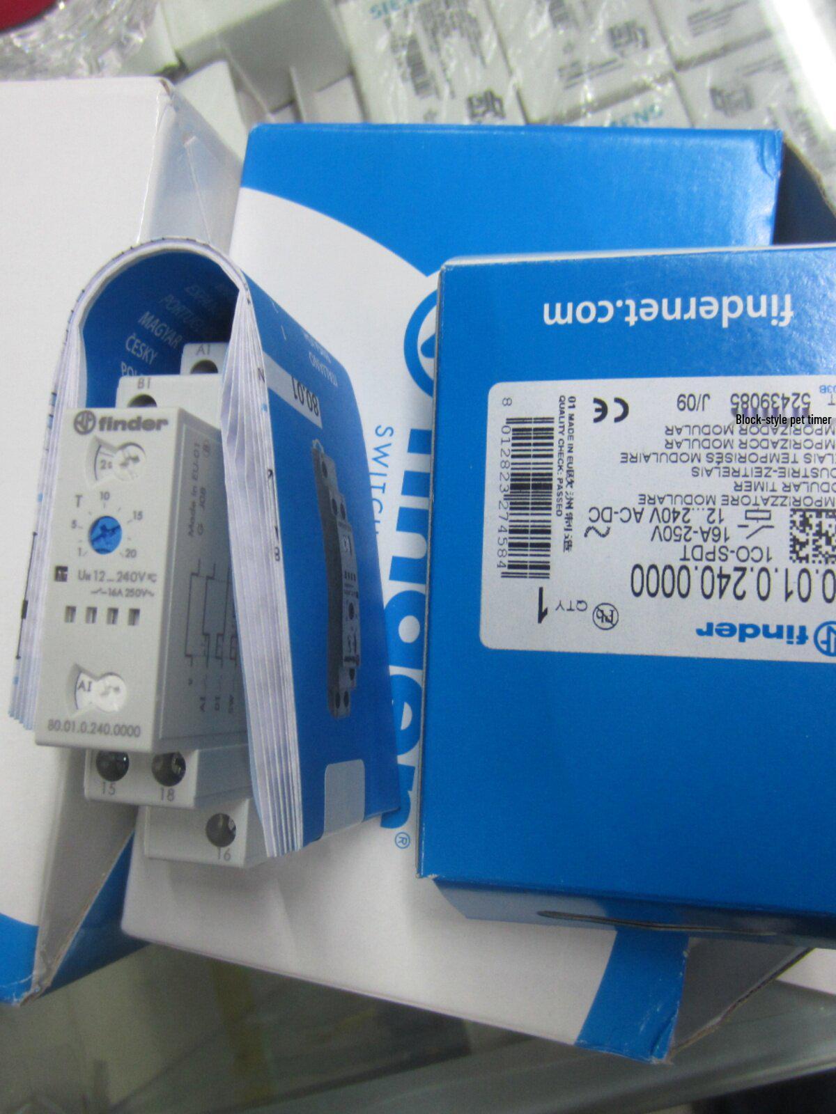 Finder Time Relay 80.01 - New Original Genuine Product
Finder Time Relay 80.01 - New Original Genuine Product