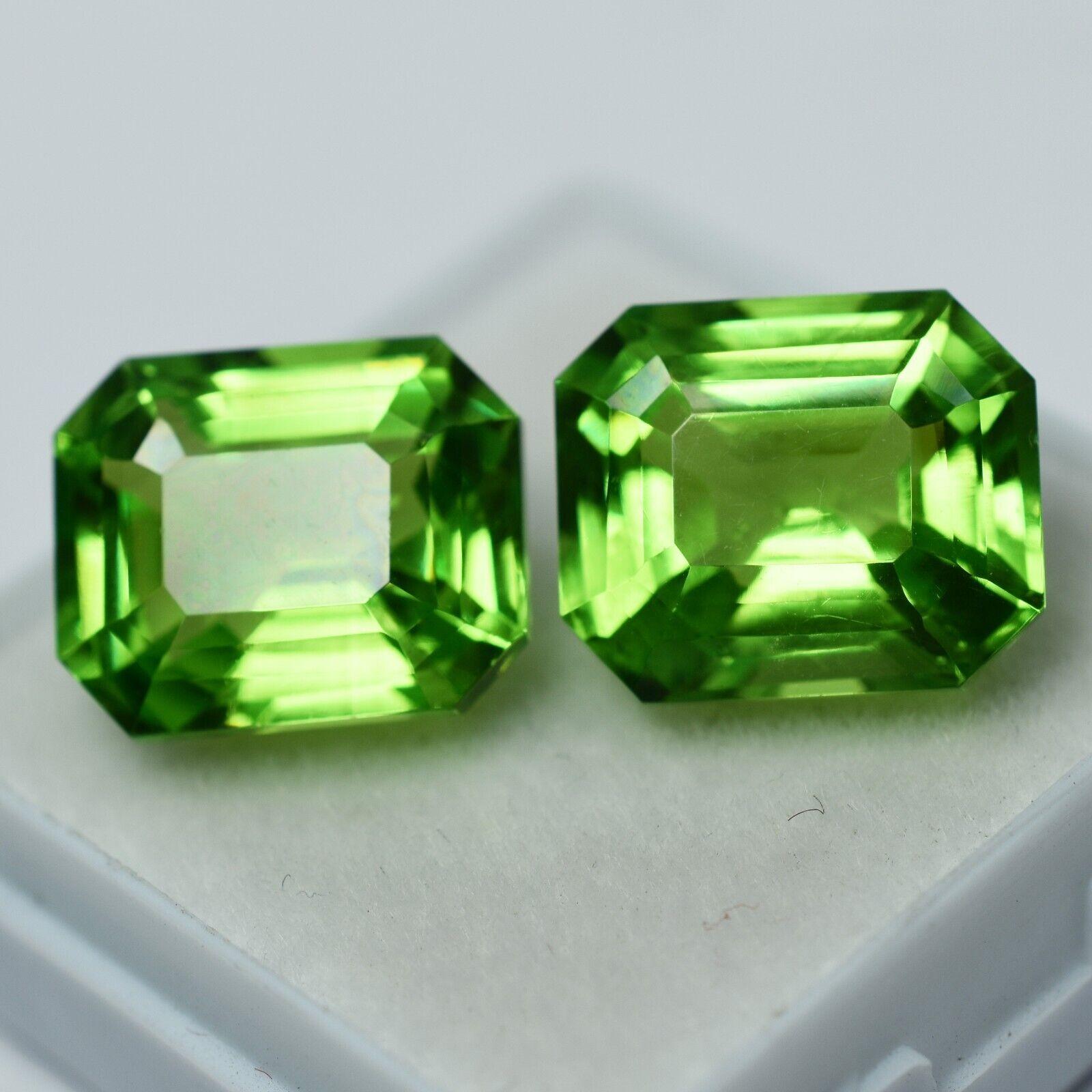 CERTIFIED 16.12 Ct Natural Peridot Emerald Cut Loose Gemstone PAIR For Jewelry 13 mm Approx. зелений
CERTIFIED 16.12 Ct Natural Peridot Emerald Cut Loose Gemstone PAIR For Jewelry 13 mm Approx. зелений