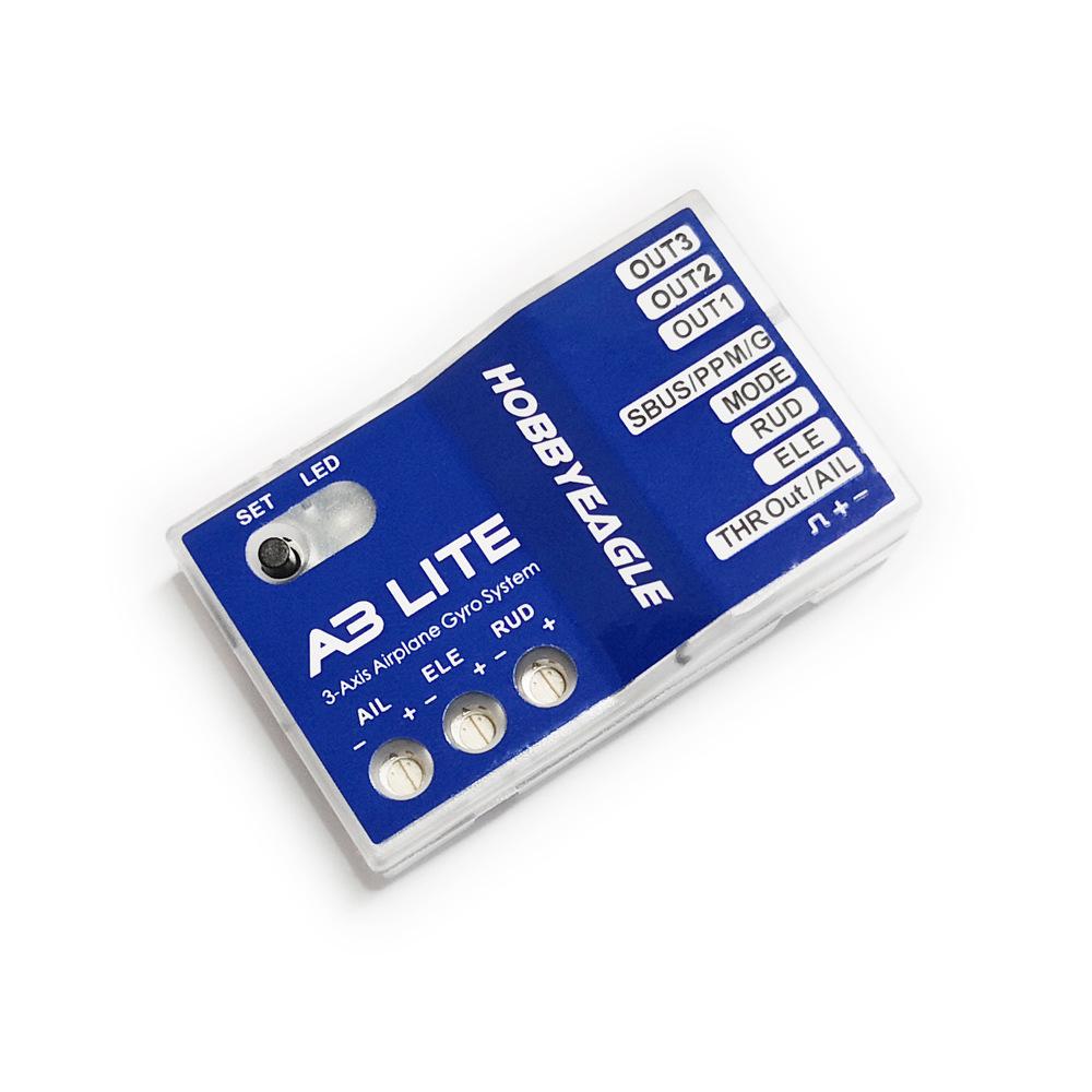 HobbyEagle A3 Lite 2021: Upgraded 3-Axis Gyro Flight Controller for Fixed-Wing Aircraft Other
HobbyEagle A3 Lite 2021: Upgraded 3-Axis Gyro Flight Controller for Fixed-Wing Aircraft Other